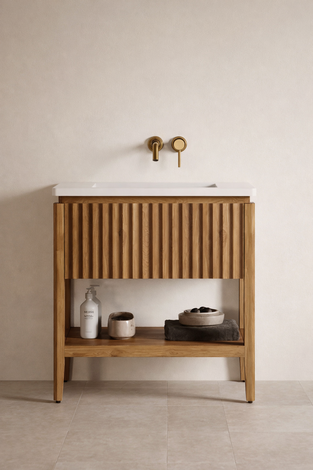 Fluted Vanity Unit